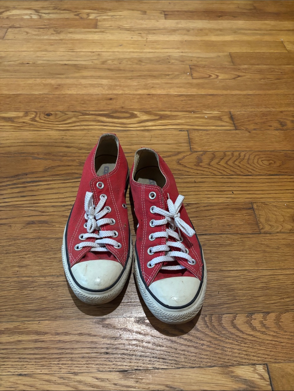 Converse Red Low Top Athletic Shoes